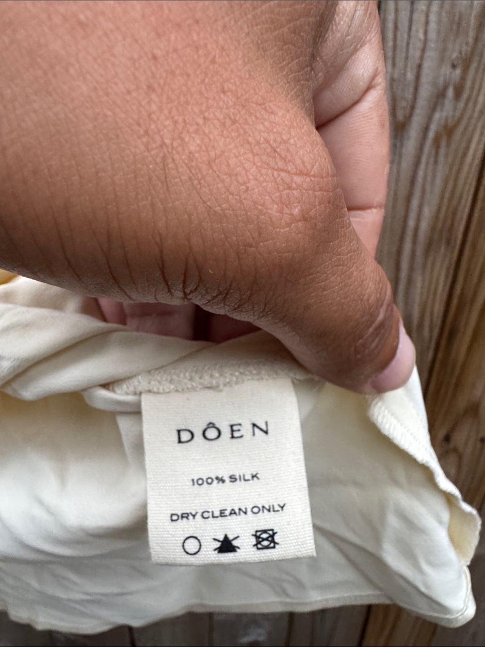 Doen Laney silk top in ivory - Picture 5 of 12